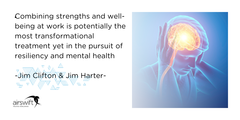 Quote by Jim Clifton & Jim Harter on combining strength and well-being at work Quote by Jim Clifton & Jim Harter on combining strength and well-being at work